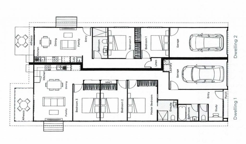Duplex Package 3 - Floor Plan